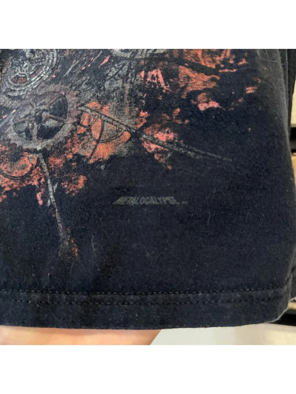 Vintage 2009 RARE Metalocalypse Dethklok Adult Swim Tour Shirt Black Mens Small